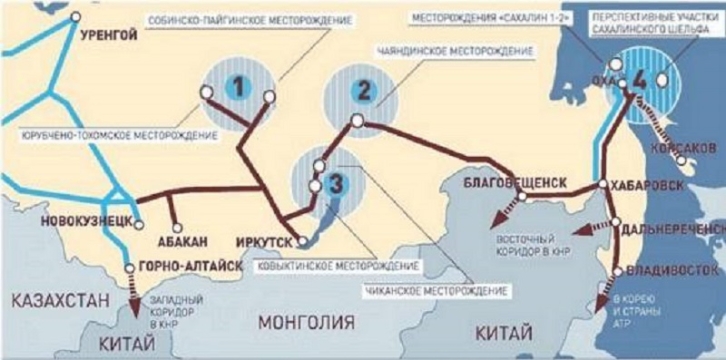 В Китай поставлено 100 млрд куб м газа