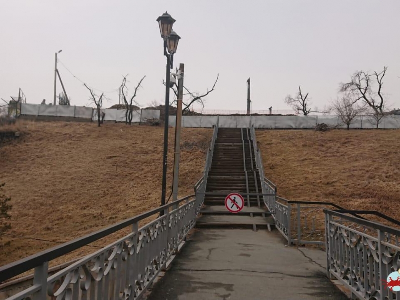Закрыта главная видовая площадка Владивостока